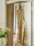 Sophie Allport Natural Lemons linen apron - British product