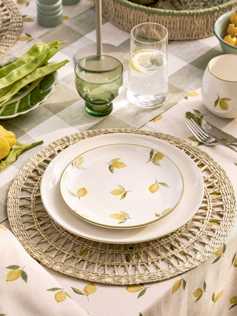 Sophie Allport stoneware side plate lemons design 28cm (British brand)