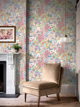 Next Laura Ashley Everingham Meadow Multi Wallpaper Sample A4- Buy online at McGrocer
