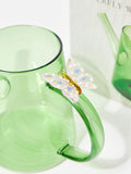 Oliver Bonas green glass butterfly watering can - British product