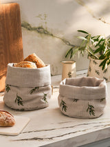 Next Sophie Allport Set of 2 Natural Linen Bread Baskets- Buy online at McGrocer