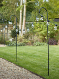 Lights4fun black shepherds hook festoon pole 1.6m UK version