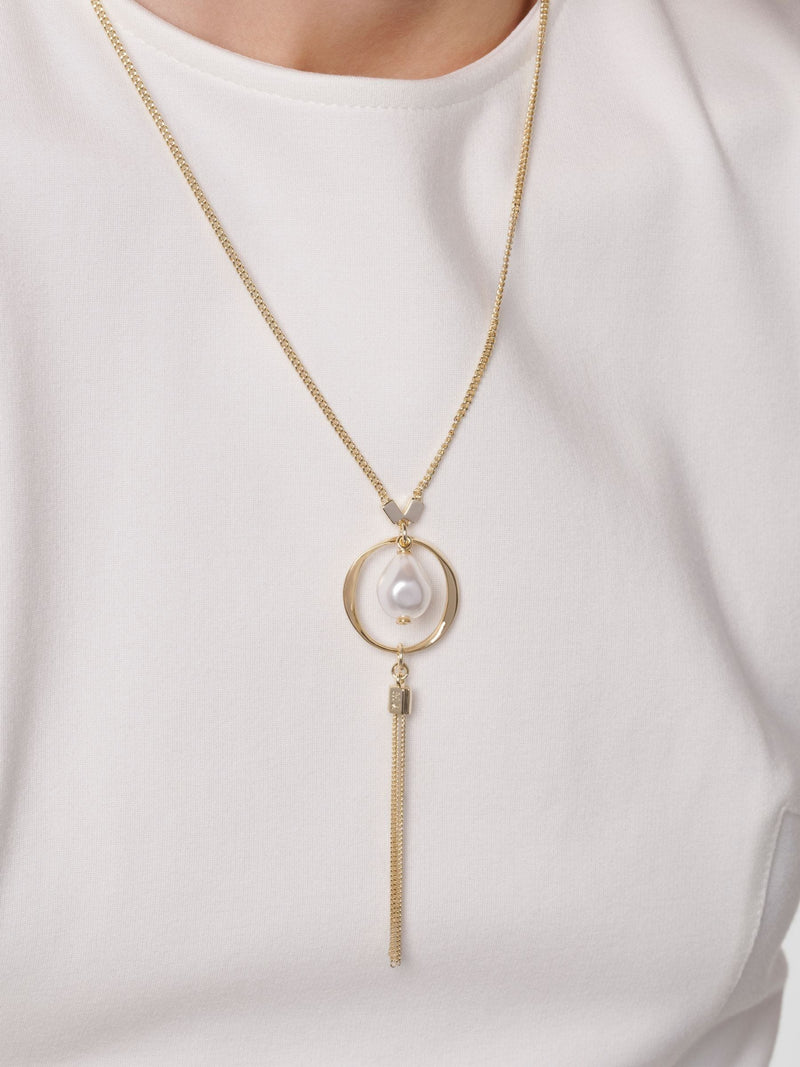 Karen Millen modern pearl pendant necklace, UK version