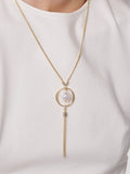 Karen Millen modern pearl pendant necklace, UK version