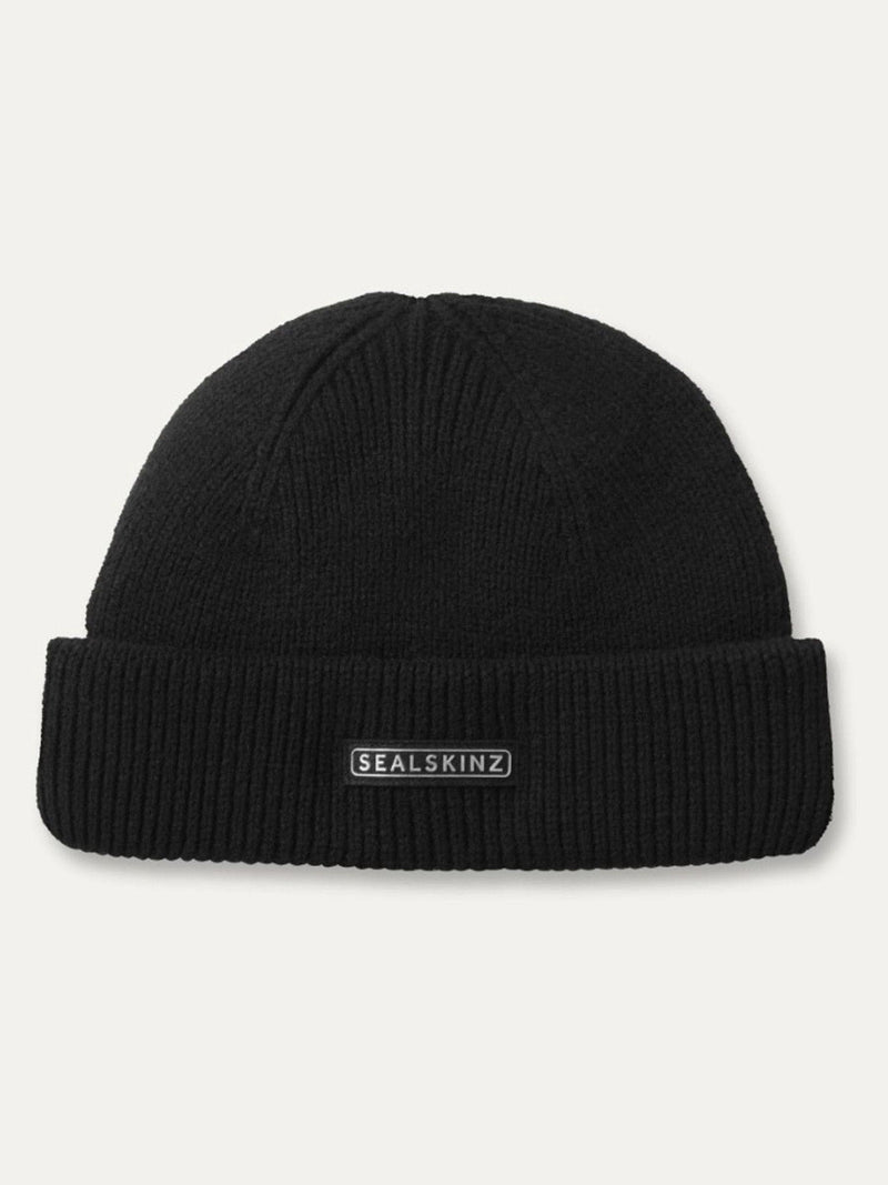 Sealskinz Langham black waterproof beanie hat - British product