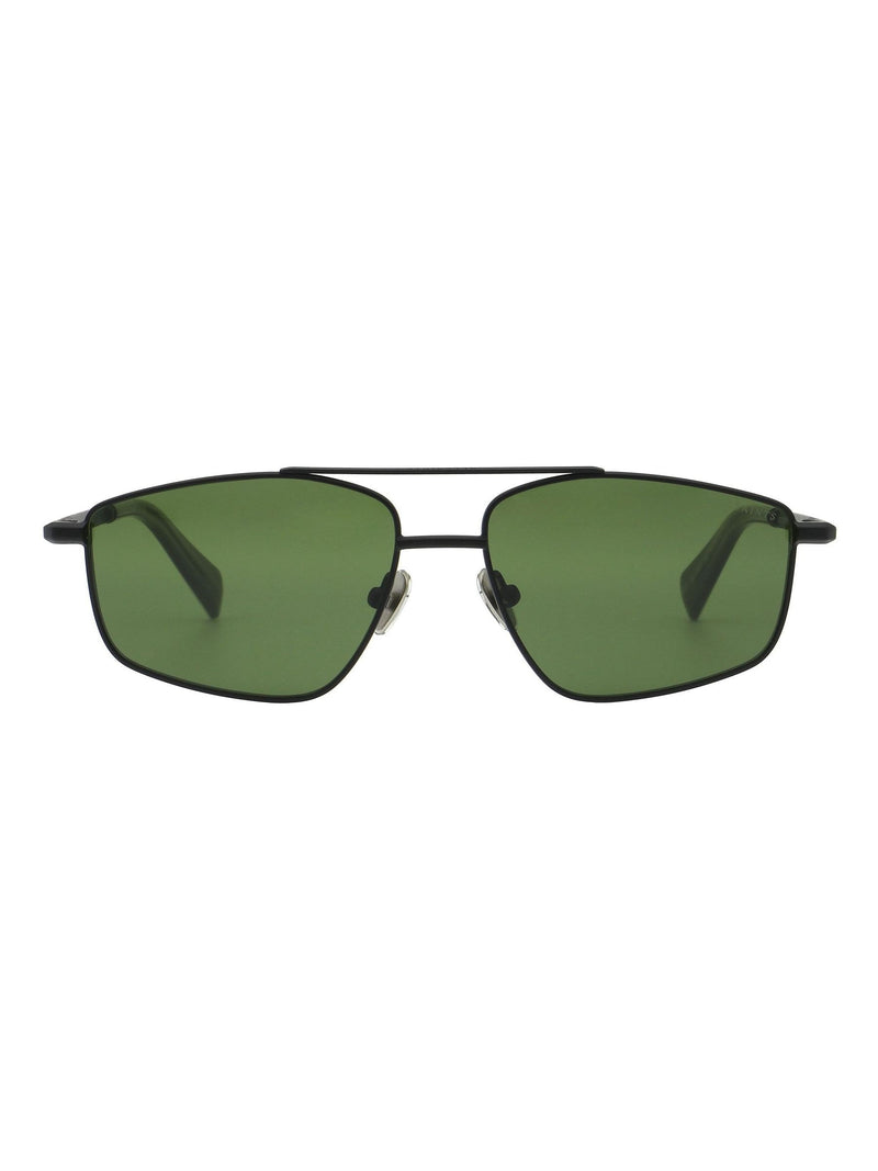 AllSaints matte black pilot sunglasses, imported from the UK