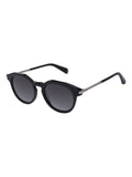 AllSaints black round sunglasses with hexagon details, UK version