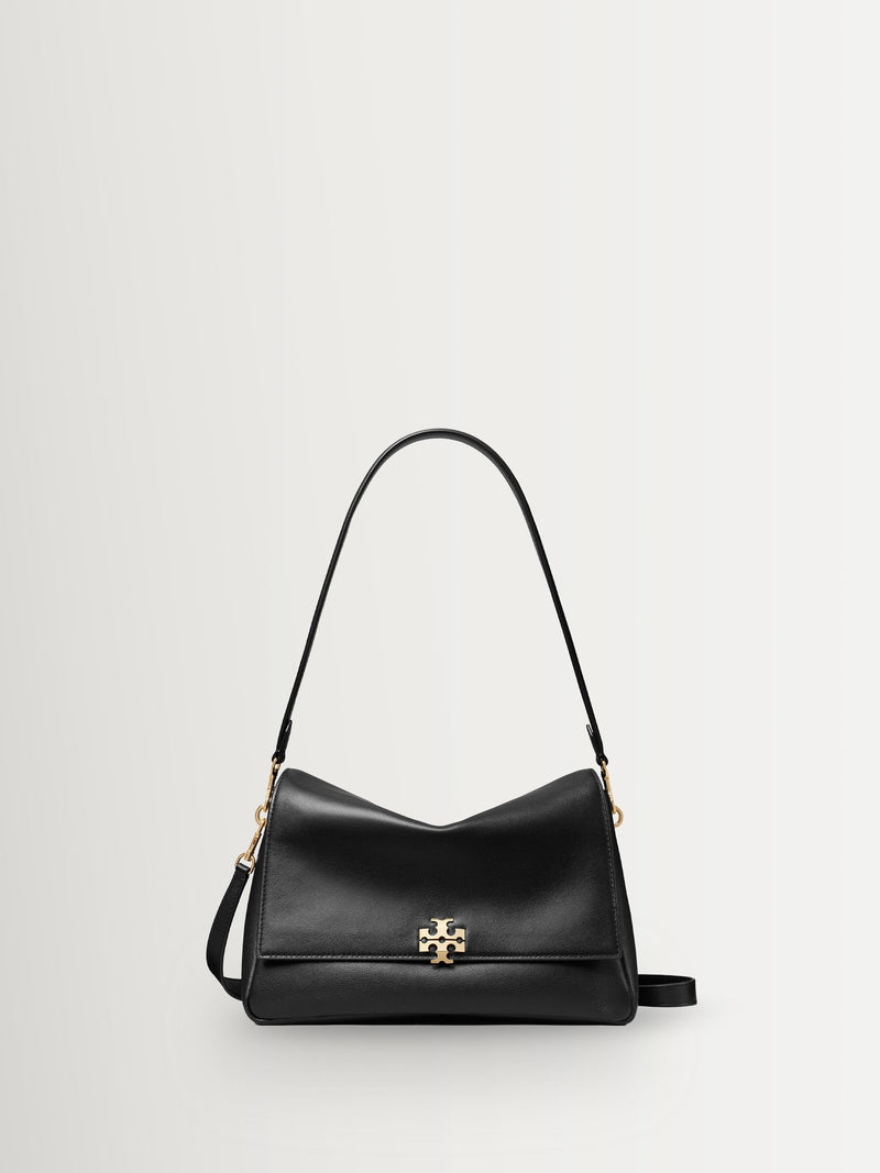 Tory Burch Charlie shoulder bag black leather - British product