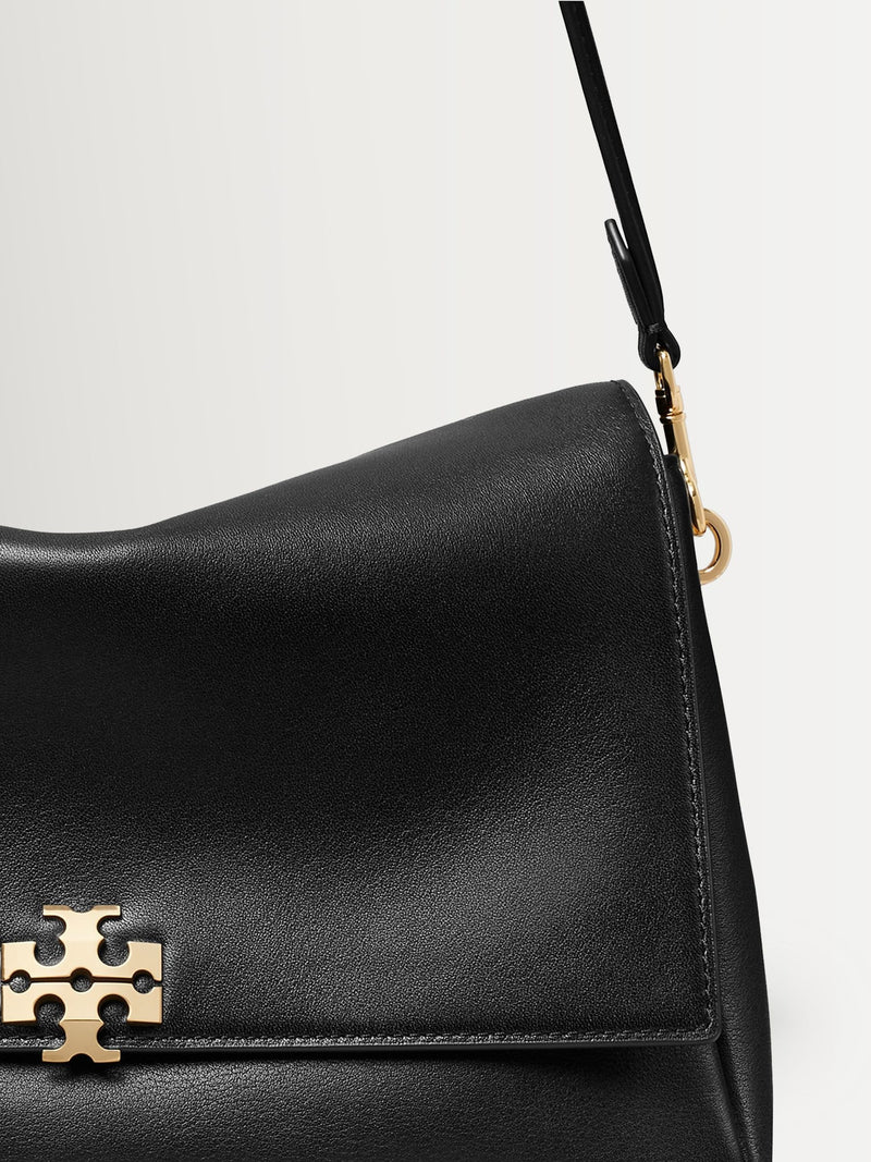 Tory Burch Charlie shoulder bag black leather - British product