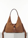 Luella Grey Paloma suede fringe shoulder bag, UK version