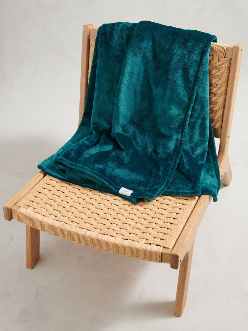 US Polo Assn fleece throw teal green 200x220 cm - British product