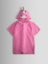 Next JoJo Maman Bébé Pink Unicorn Character Hooded Poncho Towel- Buy online at McGrocer