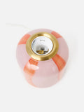 Oliver Bonas pink Clara stripe table lamp 12cm - British product