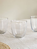 Nkuku clear glass tumbler set of 4, imported from the UK