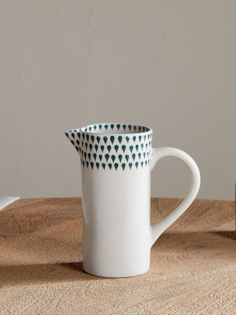 Nkuku cream juniper drop small ceramic jug (British brand)