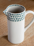 Nkuku cream juniper drop small ceramic jug (British brand)