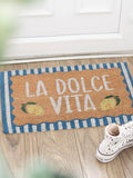 Something Different blue La Dolce Vita coir doormat (British brand)