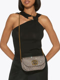 Kurt Geiger London small Chelsea crossbody bag in brown (British brand)