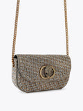 Kurt Geiger London small Chelsea crossbody bag in brown (British brand)