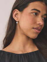 Next Silver Plated Sparkle Heart Earrings- Buy online at McGrocer