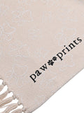 Widdop natural paw print pet blanket, UK version