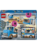 LEGO City Doughnut Truck toy set with 2 minifigures, UK version