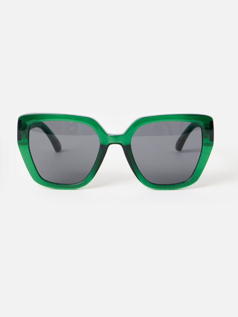 Oliver Bonas green crystal cat eye sunglasses, UK version