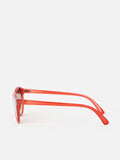 Oliver Bonas red preppy sunglasses with brown tinted lenses - British product