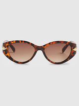 Next River Island Brown Slim Cat Eye Sunglasses- Buy online at McGrocer