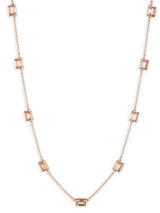 Next Lauren Ralph Lauren Gold Tone Blush Stone Necklace, 40.5cm- Buy online at McGrocer