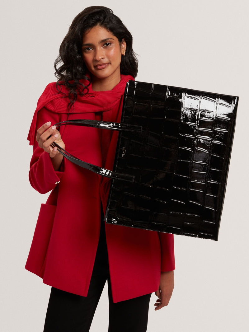 Ted Baker Vivvien handbag extra large croc effect - British product