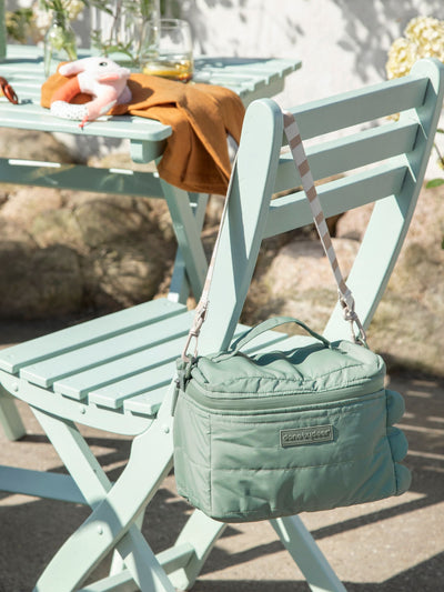 Next Done by Deer Green Quilted Insulated Lunch Bag 23x15x18cm- Buy online at McGrocer