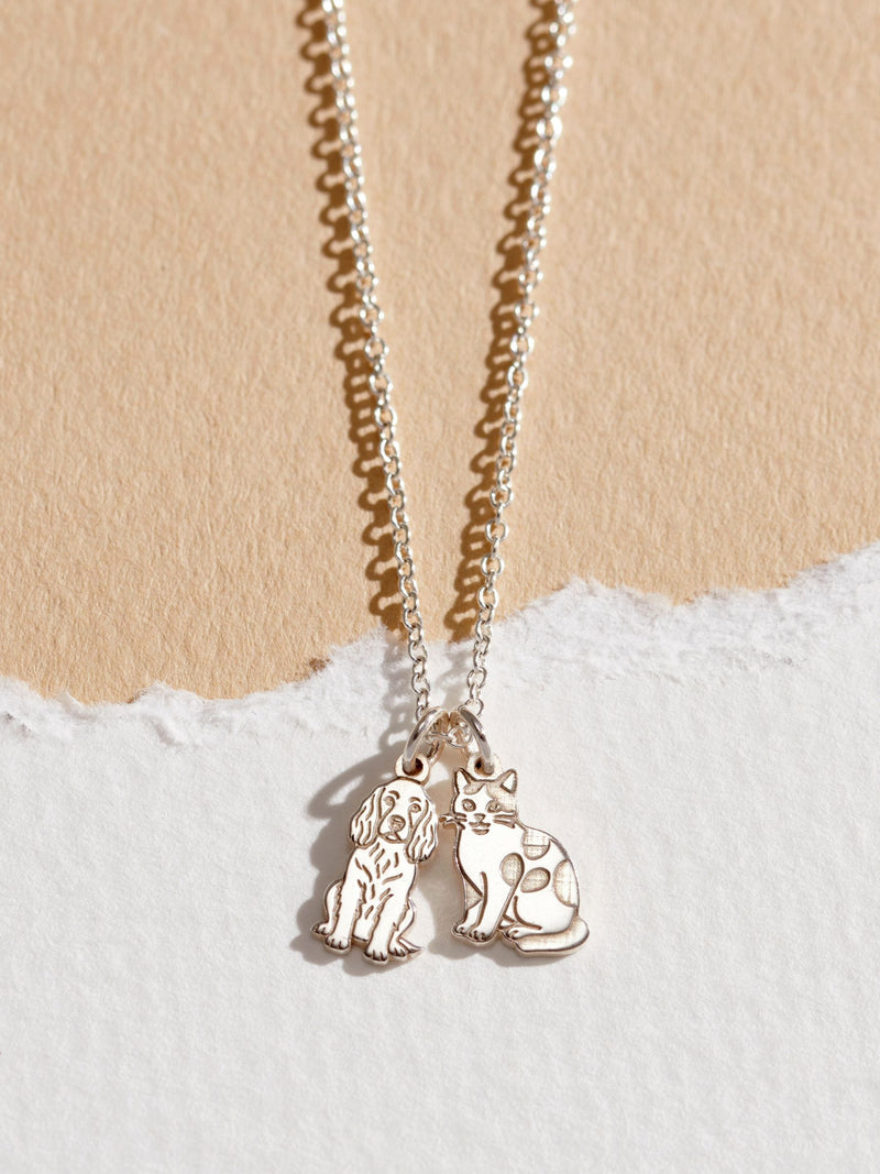 Posh Totty Designs personalised dog charm necklace, UK version