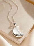 Posh Totty Designs personalised moon locket, imported from the UK