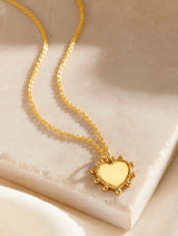 Next Posh Totty Designs Personalised Beaded Heart Charm Necklace 18 Inch Chain- Buy online at McGrocer
