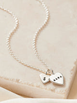 Next Posh Totty Designs Personalised Mother & Baby Heart Charm Necklace 18ct Gold-Plated Sterling Silver 18 Inch Chain- Buy online at McGrocer