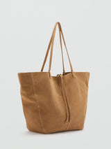 Next Mango Tan Brown Suede Shopper Tote Bag- Buy online at McGrocer