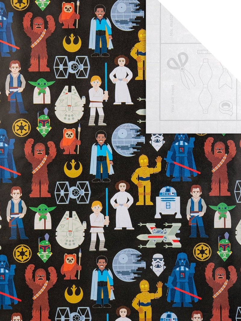 Hallmark Star Wars wrapping paper 3 rolls 2m each, imported from the UK