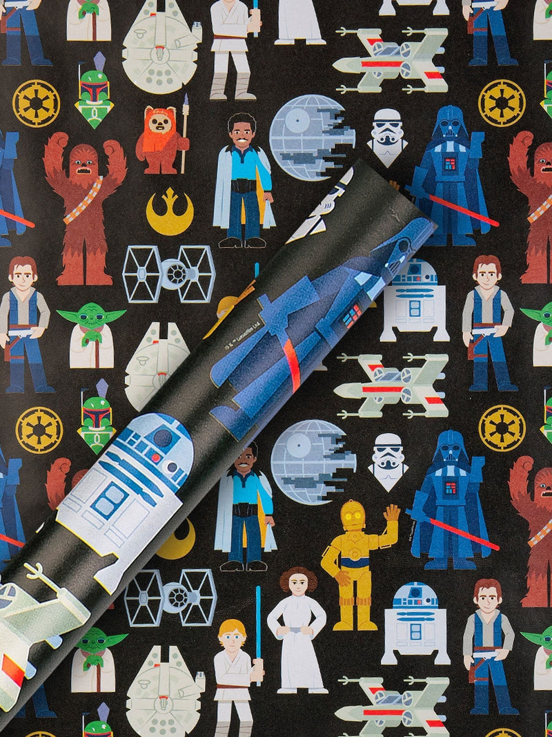 Hallmark Star Wars wrapping paper 3 rolls 2m each, imported from the UK