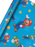 Hallmark Super Mario Bros wrapping paper 3 pack, UK version