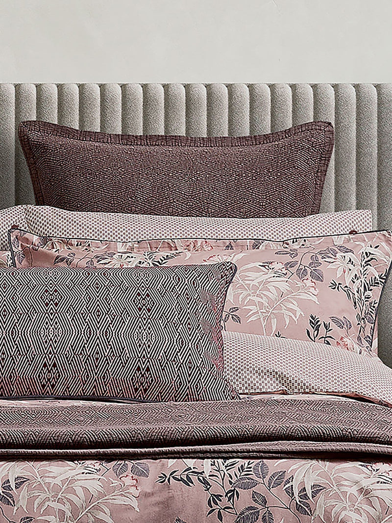 Bedeck of Belfast mulberry cotton quilted sham - British product