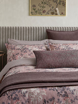 Next Bedeck of Belfast Katara Pink or Grey 200 Thread Count Cotton Pillowcase Pair- Buy online at McGrocer