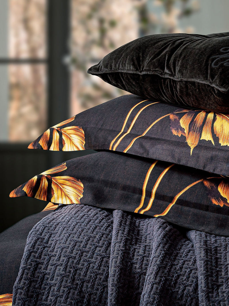 Ted Baker black diagonal matelassé throw, UK version