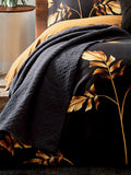Ted Baker black diagonal matelassé throw, UK version