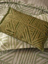 Next Harlequin Jade Crater Cushion 60x40cm- Buy online at McGrocer