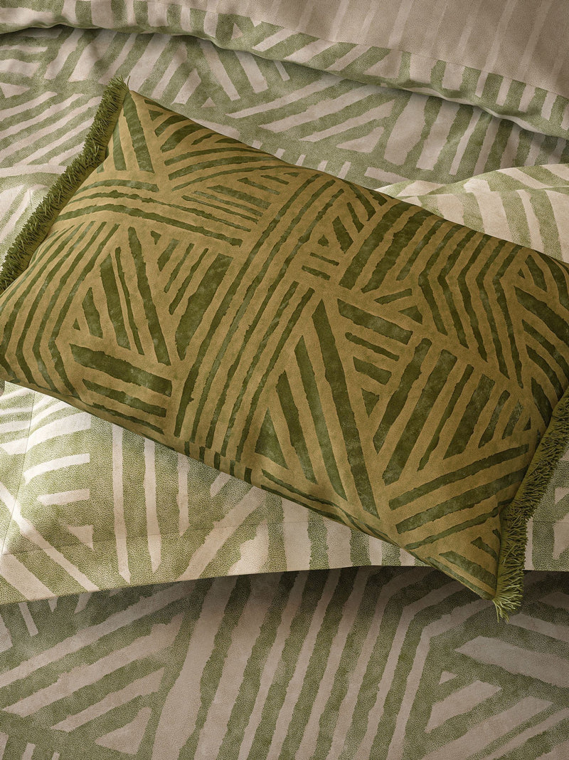 Harlequin Jade Crater cushion 60x40cm - British product