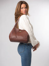 Next Pure Luxuries London Brown Zoff Leather Handbag- Buy online at McGrocer
