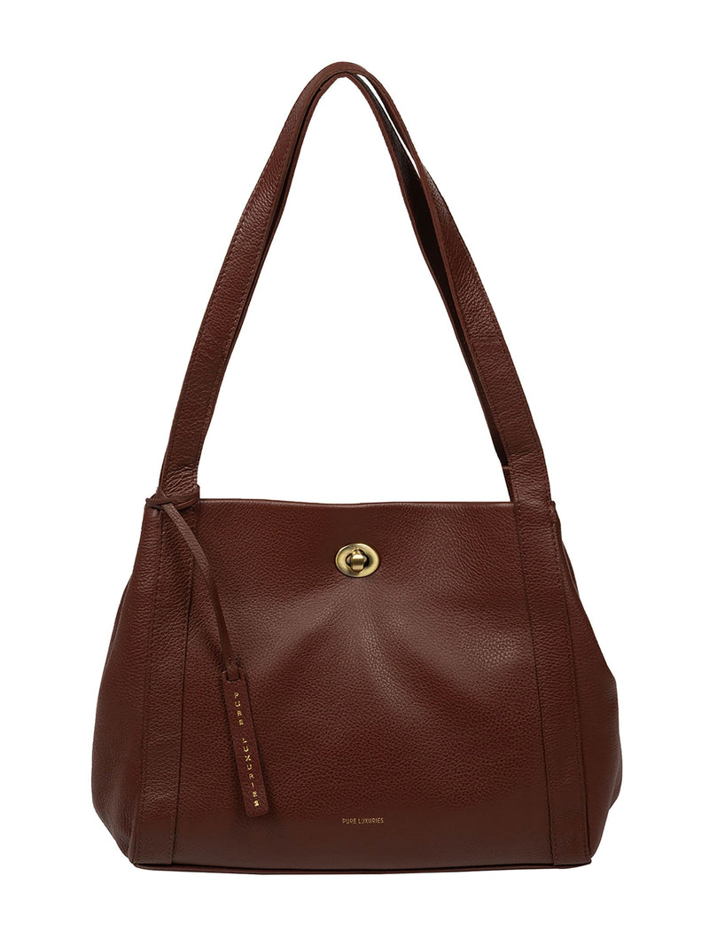 Pure Luxuries London Zoff brown leather handbag (British brand)