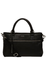 Next Cultured London Black Aviana Leather Grab Bag- Buy online at McGrocer