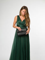 Next Cultured London Black Isabetta Leather Clutch Bag- Buy online at McGrocer